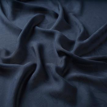 İpekevi Monogram Şal - Paisley Desenli - Lacivert