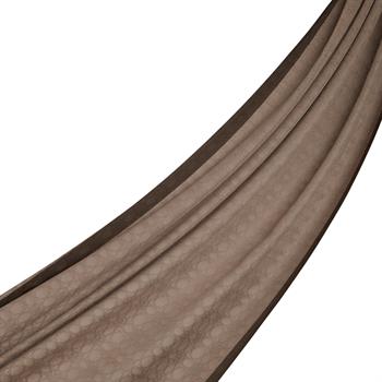 İpekevi Monogram Şal - Puslu Leylak