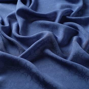 İpekevi Monogram Şal - Royal Mavi