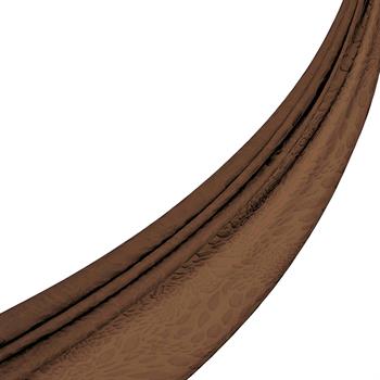 İpekevi Monogram Şal - Vahra Desenli - Acı Kahve