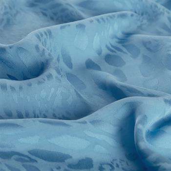 İpekevi Monogram Şal - Vahra Desenli - Bebe Mavisi