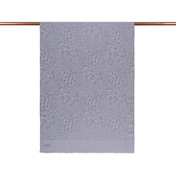 İpekevi Monogram Şal - Vahra Desenli - Buz Beyazı