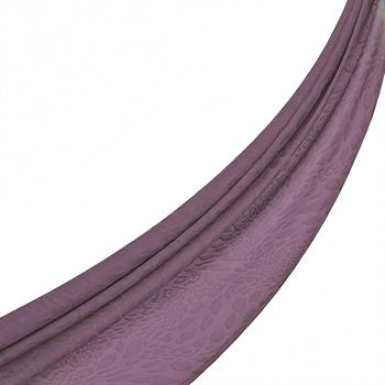 İpekevi Monogram Şal - Vahra Desenli - İncir Moru