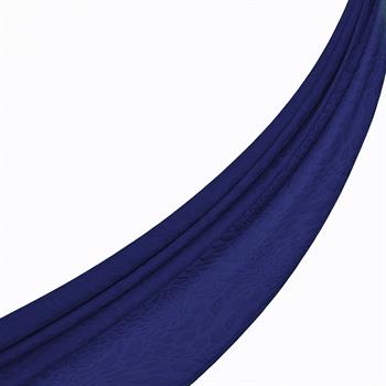 İpekevi Monogram Şal - Vahra Desenli - Saks Mavisi