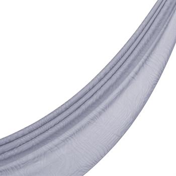 İpekevi Monogram Şal - Zebra Desenli - Buz Beyazı