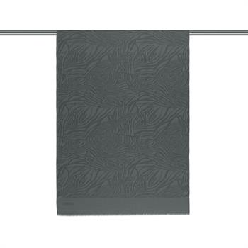 İpekevi Monogram Şal - Zebra Desenli - Füme