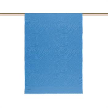 İpekevi Monogram Şal - Zebra Desenli - İndigo