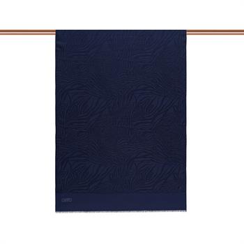 İpekevi Monogram Şal - Zebra Desenli - Lacivert