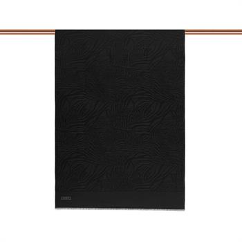 İpekevi Monogram Şal - Zebra Desenli - Siyah