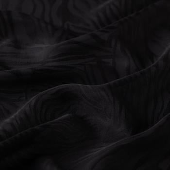 İpekevi Monogram Şal - Zebra Desenli - Siyah