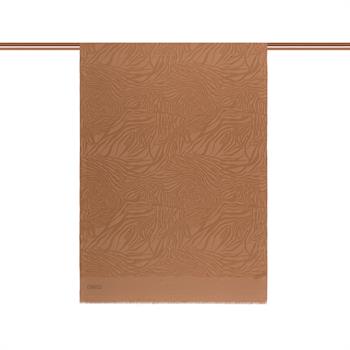 İpekevi Monogram Şal - Zebra Desenli - Tarçın