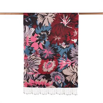 İpekevi Desenli İpek Şal - Nihavent Desenli - Siyah