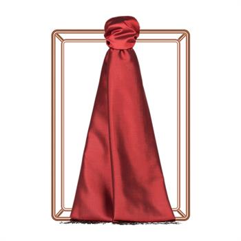 İpekevi Tek Taraflı İpek Şal - Osmanlı Kırmızı