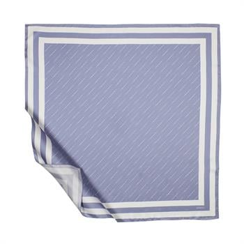 İpekevi Twill İpek Eşarp - Çizgili Signature - Violet