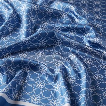 İpekevi Twill İpek Eşarp - Mini Seljuk - Mavi