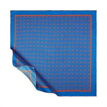 İpekevi Twill İpek Eşarp - Mini Seljuk - Saks Mavisi