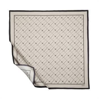 İpekevi Twill İpek Eşarp - Monogram - Taş