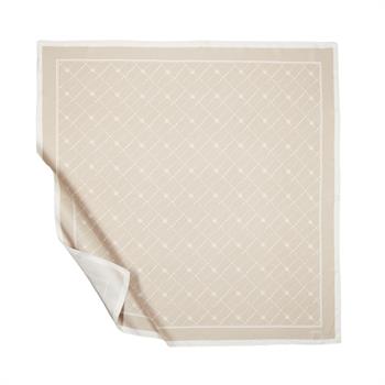 İpekevi Twill İpek Eşarp - Monogram - Vizon