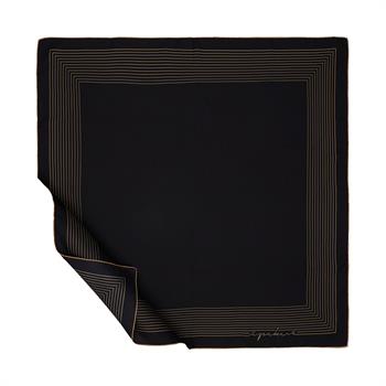İpekevi Twill İpek Eşarp - Prive - Siyah Gold