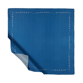 İpekevi Twill İpek Eşarp - Signature - İndigo