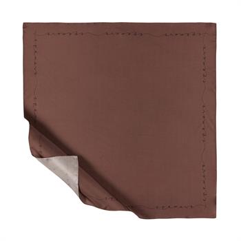 İpekevi Twill İpek Eşarp - Signature - Küllü Kızıl