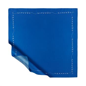İpekevi Twill İpek Eşarp - Signature - Saks Mavisi