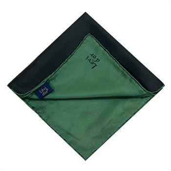 Levidor Çift Taraflı İpek Eşarp - Zümrüt Siyah