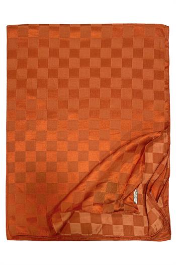 Levidor Jakarlı Şal - Dama - Turuncu