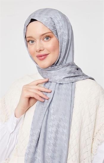 Levidor Jakarlı Şal - Kazayağı - Gri