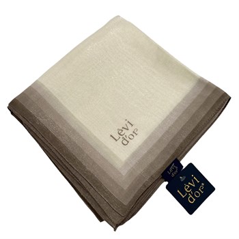 Levidor Kehribar Eşarp - Krem Kahve