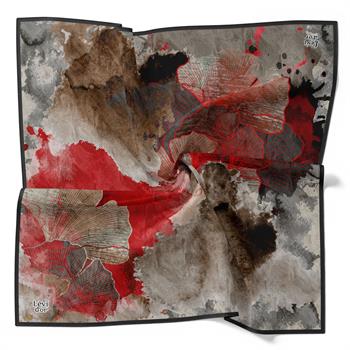 Levidor Kristal Eşarp - 21010 - Kırmızı