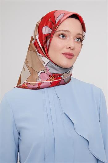 Levidor Kristal Eşarp - 23010 - Kırmızı