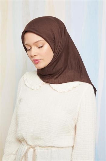 Levidor Lüx Pamuk Caz Eşarp - Acı Kahve