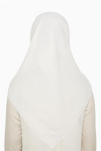 Levidor Lüx Pamuk Caz Eşarp - Kırık Beyaz