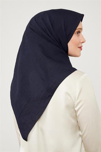 Levidor Lüx Pamuk Caz Eşarp - Lacivert