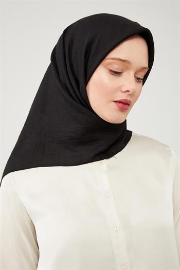 Levidor Lüx Pamuk Caz Eşarp - Siyah