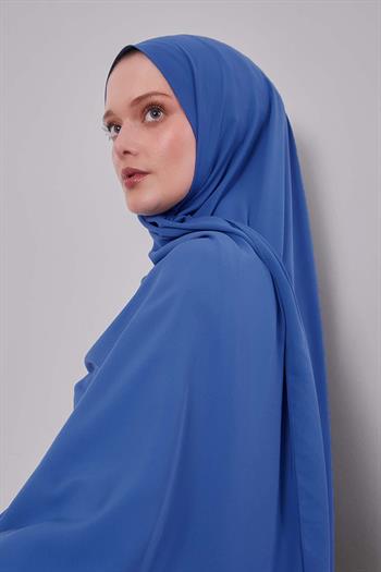 Levidor Medine İpeği Şal - Koyu Kot Mavi