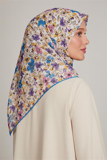 Levidor Pamuklu Sport Eşarp - 7903 Mavi