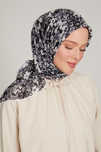 Levidor Pamuklu Sport Eşarp - 7903 Siyah Gri