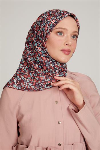 Levidor Pamuklu Sport Eşarp - 8106 Siyah Kırmızı