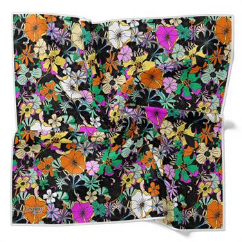 Levidor Pamuklu Sport Eşarp - 90163-01 Siyah Mor