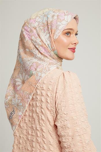 Levidor Pamuklu Sport Eşarp - 90163-02 Bej Krem