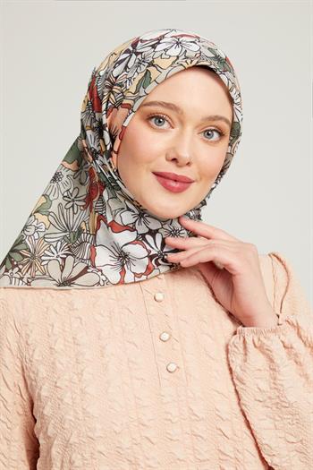 Levidor Pamuklu Sport Eşarp - 90163-03 Yağ Yeşili