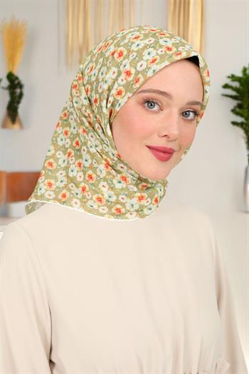 Levidor Pamuklu Sport Eşarp - 90263-01 Yağ Yeşili