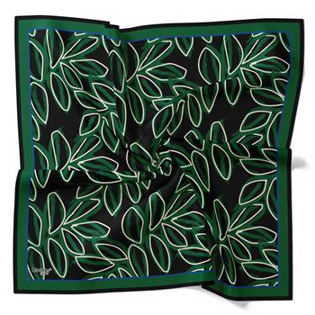 Levidor Pamuklu Sport Eşarp - 90731-06 Siyah Yeşil