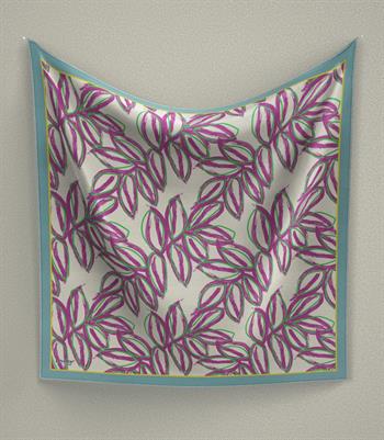 Levidor Pamuklu Sport Eşarp - 90731-08 Mor Yeşil