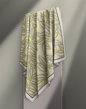 Levidor Pamuklu Sport Eşarp - 90731-09 Gri Sarı