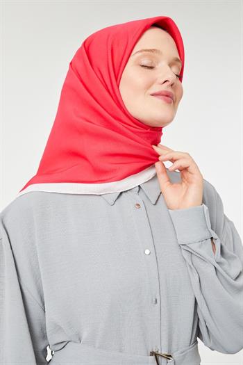 Levidor Prag Eşarp - Kırmızı Ekru