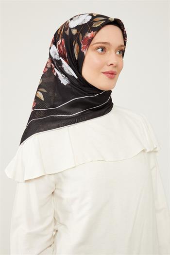 Levidor Soft Pamuk Eşarp - 90043-01 Siyah