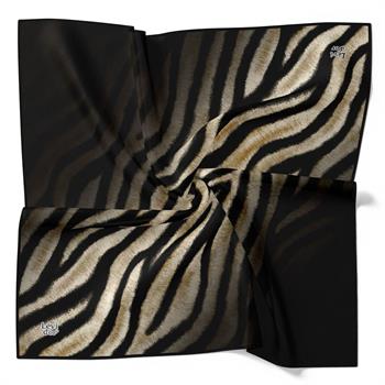 Levidor Soft Pamuk Eşarp - 90046-01 Siyah Bej